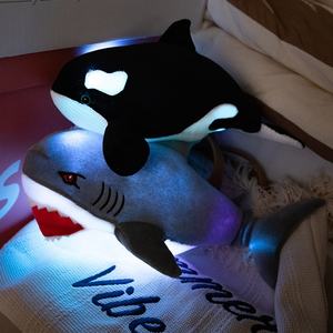 Jouets <span class=keywords><strong>requin</strong></span> baleine peluche led logo personnalisé jouets <span class=keywords><strong>requin</strong></span> animal marin doux et <span class=keywords><strong>lumineux</strong></span> pour enfants - Product Image 3