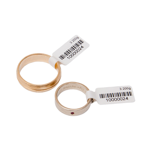 Rollo de impresora de código de barras térmico directo 500 pegatinas CMYK Color fuerte adhesivo extraíble orden mínima 1 rollo etiquetas de precio de joyería - Product Image 1