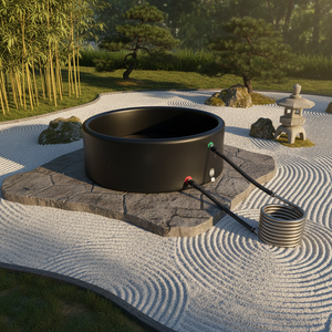 Vasca Idromassaggio Gonfiabile da Giardino per 4-8 Persone, Nuovo Design Rotondo, Prezzo all'Ingrosso, in PVC, per Esterni, con Massaggio, in Offerta - Product Image 1