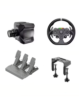 MOZA R3 PC Bundle Base de Volant Direct Drive à Couple Maximal avec 3 Pédales, Contrôle APP Cloud, Volant et Fixation de Table