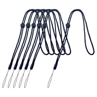 Cordones de correa de cuello largo ajustables tejidos promocionales personalizados para altavoz de teléfono USB lightstick walkie-talkie antorcha ventilador llave de juguete