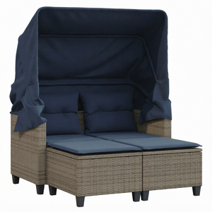 Muebles de Exterior de Mimbre y Ratán, Ecológicos, Cómodos, Portátiles, Apilables, Modernos y de Lujo, para 4 Personas - Product Image 1