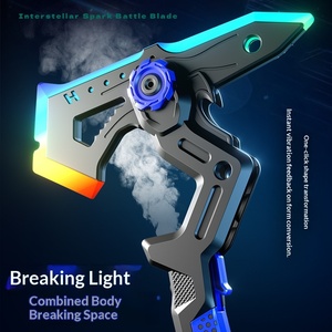 Nueva y Elegante Espada Láser de Doble Forma para Niños, Hacha de Batalla, Espada de Sombra, Cuchillo-Espada Luminoso para Niños de 5 a 7 Años - Product Image 1