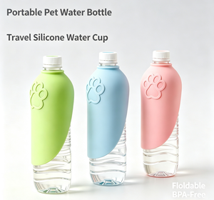 Botella <span class=keywords><strong>de</strong></span> Agua <span class=keywords><strong>de</strong></span> Silicona Personalizada para Perros, Dispensador <span class=keywords><strong>de</strong></span> Agua Portátil para <span class=keywords><strong>Mascotas</strong></span>, para Viajes al Aire Libre, a Prueba <span class=keywords><strong>de</strong></span> Fugas, OEM ODM - Product Image 4