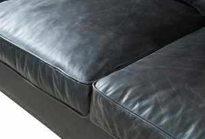 Sofá Chesterfield clásico de 2 plazas hecho con cuero premium para un confort absoluto, elegante asiento para sala de estar y duradero. - Product Image 5