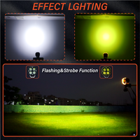 Projecteur de travail auxiliaire LED stroboscopique 12V IP67 80W 24000Lm Zdsf4 avec couvercle blanc/ambre pour 4x4, UTV, ATV 24V
