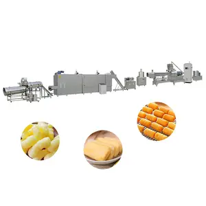 High capacity puffed snack food processing machinery 500kg/h corn puff snack extruder