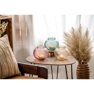 Sandra Rich Glasvase/-Windlicht Espiral Ø 13cm H15,5cm rosa - Product Image 2