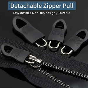 10 pièces remplacement fermeture éclair tirer extracteur fin ajustement corde étiquette vêtements Zip fixateur boucle cassée Zip cordon onglet sac <span class=keywords><strong>valise</strong></span> sac à dos <span class=keywords><strong>tente</strong></span> - Product Image 5