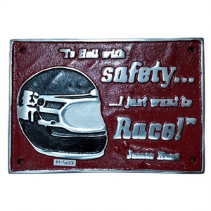 Plaque murale en métal de forme rectangulaire Article décoratif en fonte pour la maison et le bureau Vente en gros Grande plaque Panneaux décoratifs personnalisés - Product Image 1
