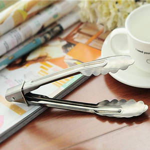 Pinces à pain en acier inoxydable de 9 pouces, pinces à barbecue, outil de cuisson multifonctionnel pour la cuisine, la maison et les buffets. - Product Image 2