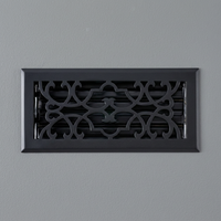 Grille de sol décorative industrielle en acier au carbone 4'' x 10'', robuste, design traditionnel, réglable, pour systèmes CVC