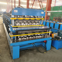 Máquina formadora de rollos de tres capas Máquina para fabricar tejas trapezoidales Maquinaria para formar rollos corrugados