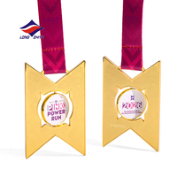 Longzhiyu, 20 Años de Experiencia como Fabricante, Medalla de Maratón Plateada, Fundición de Medallas Deportivas de Metal Personalizadas con su Logotipo
