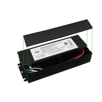 Transformador LED UL FCC ETL IP54 de 100W 200W 300W, 12V 24V, Regulable Triac, Controlador LED de Voltaje Constante con Caja de Conexiones