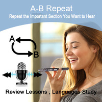 Enregistreur vocal numérique à double micro 2276 heures de lecture audio 3072Kbps HD Magnétophone Fonction musique MP3 2276 heures audio