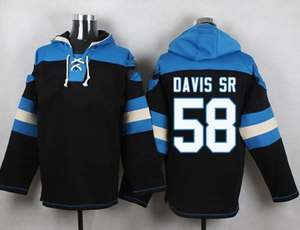 Cousu sur mesure 1 <span class=keywords><strong>Newton</strong></span> 22 McCaffrey 53 Burns 58 Davis 59 Kuechly Carolina American Football Lace-Up Pullover Jersey Hoodie - Product Image 5