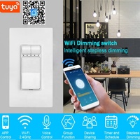 SLS US WiFi Smart LED panneau interrupteur gradateur de lumière pour Tuya Compatible fonctionne Alexa Google Home PC matériel 240V Max. Tension 16A Ma