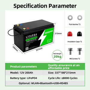Pack de batteries au lithium personnalisé 12V 24V 36V 48V 60V 72V 60Ah 100Ah 200Ah 300Ah 400Ah, pack de batteries au lithium-ion solaire avec BMS PL72174 - Product Image 3