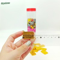 Chocolats sucrés multicolores en forme de bouteille cylindrique et de pièce de monnaie or, petits prix solides pour fêtes d'enfants, récompenses de classe et cadeaux festifs
