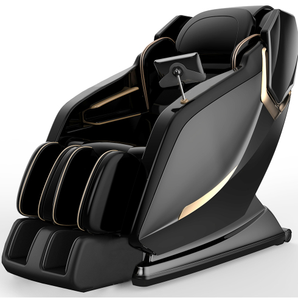 Fauteuil de massage Shiatsu moderne à gravité zéro, avec rail L, inclinable, airbag, haut-parleur, écran LCD, télécommande et commande vocale pour le dos - Product Image 6