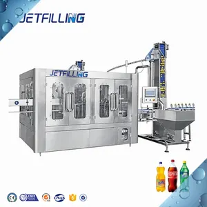 Produção Visual Máquina De Engarrafamento De Bebidas De CO2 Bebida Carbonatada Para Máquina De Embalagem De Bebida De Refrigerante De Água Macia