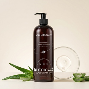 Shampoo équilibrant pour le cuir chevelu pour femmes et hommes, réduit l'accumulation, acide salicylique, antipelliculaire, clarifiant, rafraîchissant, pH 4,5-6,5, sec - Product Image 1