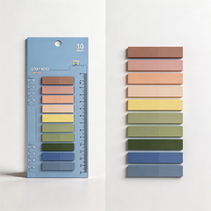 Bloc de notas adhesivas de 10 colores, pegatinas de índice autoadhesivas para organización de oficina - Product Image 2