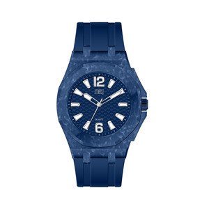 Reloj Bold Presence Statement con caja octogonal de 46 mm, correa de silicona, cuarzo analógico, deportivo, accesorio de moda diario para hombre. - Product Image 2