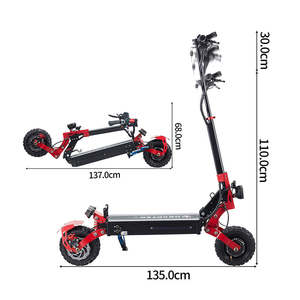 สกู๊ตเตอร์ไฟฟ้า Manke Pro สำหรับผู้ใหญ่ กำลังไฟ 2400 วัตต์ รุ่นสมาร์ท 1200 วัตต์ ระยะทางวิ่ง 60 กม. คลังสินค้ายุโรป ล้อใหญ่ รับน้ำหนักได้ 200 กก. 120 กก. - Product Image 4