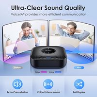 Altavoz para Conferencias EMEET M0 Plus, 4 Micrófonos con IA 360° °   Altavoz USB C con Captación de Voz y Reducción de Ruido, Altavoz para Conferencias