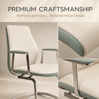 Chaise de bureau exécutive durable et professionnelle avec revêtement en cuir PU, design moderne pour la maison et le bureau, hauteur réglable, personnalisable