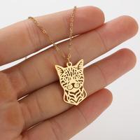 Gros Dames Simple Animal Pendentif Collier De Mode Chat Pendentif diamant coccinelle Collier