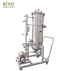 Système de brassage mobile en acier inoxydable avec pompe sanitaire et réservoir de brassage à sec en circuit fermé pour l'infusion de houblon dans la fabrication de bière artisanale - Product Image 1