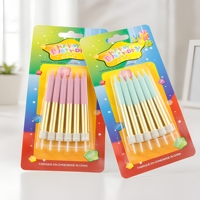 Lot de 6 bougies d'anniversaire métalliques écologiques pour la décoration de la maison, les fêtes de remise de diplômes, Noël, le Nouvel An et les mariages