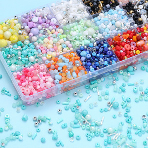 Perles de riz en verre de couleurs mélangées, qualité 5A, pour la fabrication de bracelets, pièces de bijoux DIY AC4299 - Product Image 2
