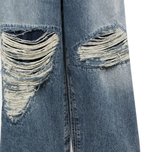 Jeans de Moda Casual al Por Mayor, Estilo Urbano Unisex, Lavados, Desgastados, de Pierna Ancha, con Efecto Desteñido - Product Image 3