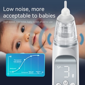 Aspirateur nasal pour bébé, grand modèle, avec 3 embouts en silicone - Product Image 4