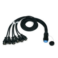 Cable de Distribución Socapex de 19 Pines, Tipo Francés, 12AWG, 6 Canales, Impermeable, Ultraflexible, de Cobre Libre de Oxígeno con Aislamiento de Goma Oxford