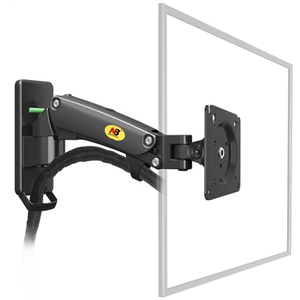 NB North Bayou Soporte de montaje en pared giratorio articulado de movimiento completo Monitores de 17-27 pulgadas Resorte de gas F120 Brazo de monitor de aluminio Nuevo - Product Image 2