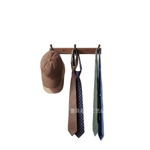 Wall Mounted Hat Rack With Three Rods For <b>Baseball</b> <b>Caps</b> And Key <b>Storage</b> Multi Hook Organizer For Entryway Or Closet Use - Product Image 5