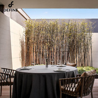Ensembles de mobilier de restaurant moderne de luxe en marbre et combinaisons personnalisées de tables et chaises de salle à manger pour projets hôteliers