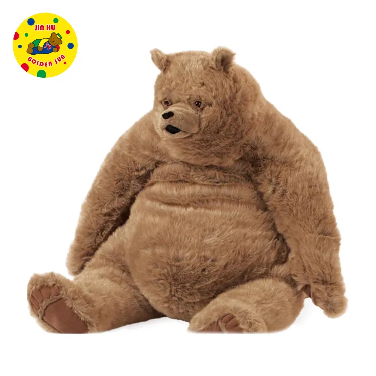 Hewan Liar Mainan Lembut Kain Mewah Besar Boneka Beruang Kutub Duduk untuk Dijual