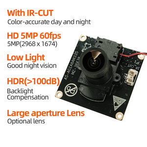 โมดูลกล้องวิดีโอ SC533HAI 5MP 60fps สำหรับสภาพแสงน้อย พร้อม IR-CUT สวิตช์กลางวัน/กลางคืน WDR/HDR สำหรับกล้องวงจรปิดรักษาความปลอดภัย AI Monitoring - Product Image 2