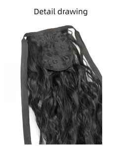 Parrucca coda di cavallo di mais baffo di mais parrucca 85cm pezzo alta temperatura seta elasticizzata di pizzo <span class=keywords><strong>Intranet</strong></span> coda di cavallo - Product Image 3