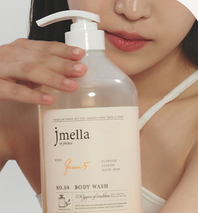 เจลอาบน้ำ JMELLA บลูมมิ่ง พีโอนี่ 1000 มล. ทำความสะอาดล้ำลึก ผิวขาวกระจ่างใส ชุ่มชื้น สดชื่น ปราศจากสารเคมี สำหรับผิวธรรมดา สไตล์เกาหลี - Product Image 5