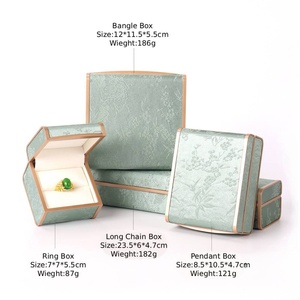Custom <b>Jade</b> <b>Bangle</b> Jewelry Boxes with logo Packaging Custom Chinese Jacquard Embroidery Jewelry Boxes for <b>Jade</b> for Jewelry Brand - Product Image 5