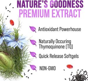 <span class=keywords><strong>Capsules</strong></span> d'huile de cumin noir OEM 100% Huile de nigelle pure en gélules avec thymoquinone pour la santé de la peau - Product Image 4