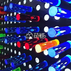 Moetry Giant <span class=keywords><strong>Lite</strong></span> <span class=keywords><strong>Brite</strong></span> Pared interactiva Juegos educativos Light Up Peg Board para niños Sala sensorial Museo De ciencia - Product Image 2