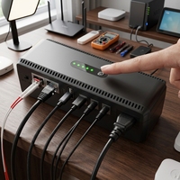 Mini DC UPS Sumber Daya Tanpa Interupsi 18W untuk Rumah Tangga, Pemantauan Router, Baterai Cadangan Darurat DC Khusus DC1018P